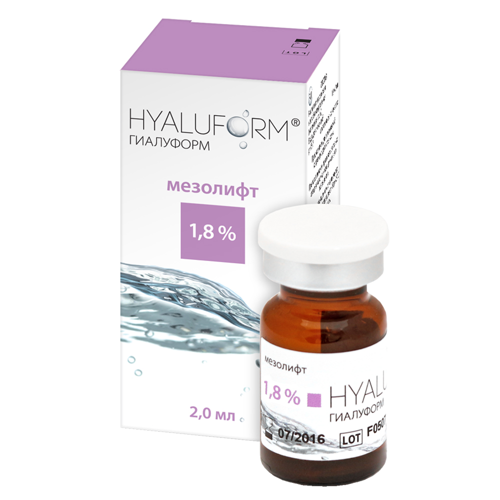 купить гиалуформ мезолифт (1,8%, 2 мл) флакон