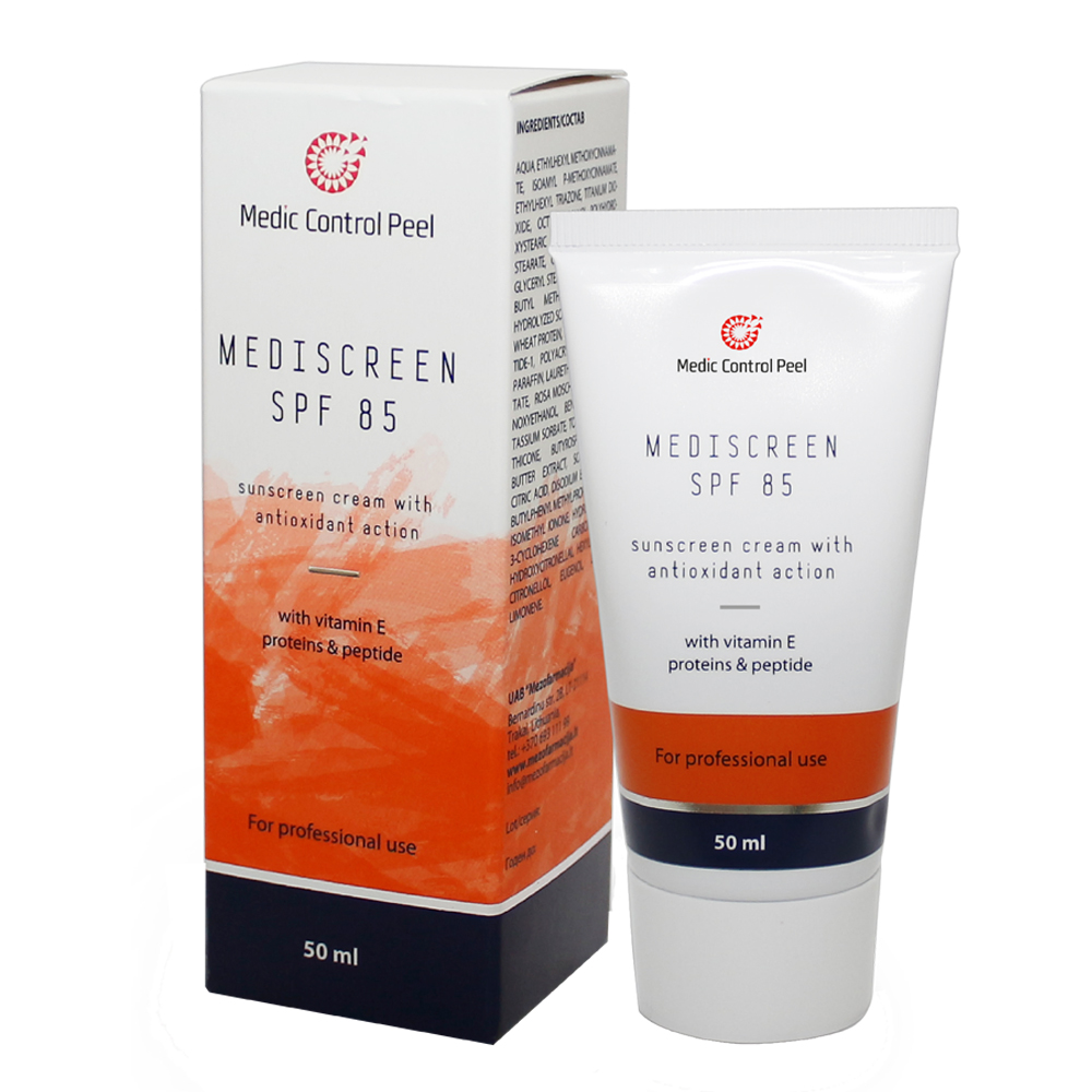 купить mcp: mediscreen spf 85 медицинский, солнцезащитный крем (50 мл)