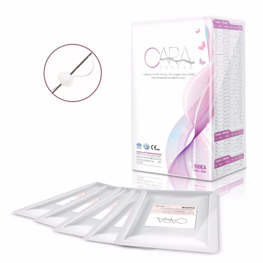 купить мезонити линейные cara m30g*25,4 (длина нити 30мм) (1 уп./20 шт.) mono