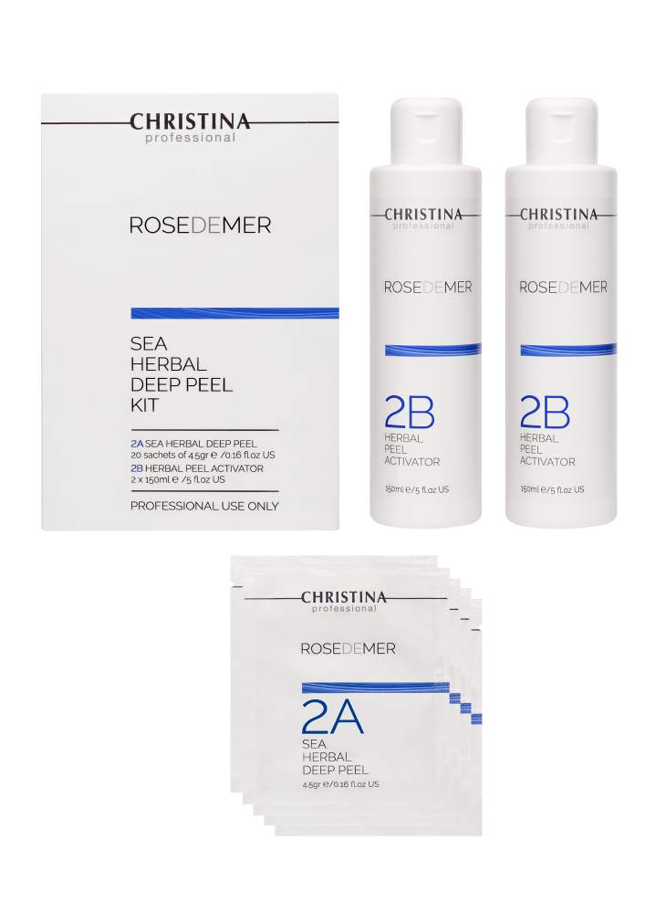 купить rdm-2а,2в: набор для пилинга. sea herbal deep peel kit (порошок 20 саше по 4,5гр+2*150мл активатора)