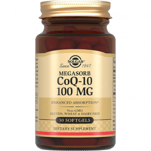 Solgar: CoQ-10 100MG. Коэнзим CoQ-10 капс 462мг №30 БАД