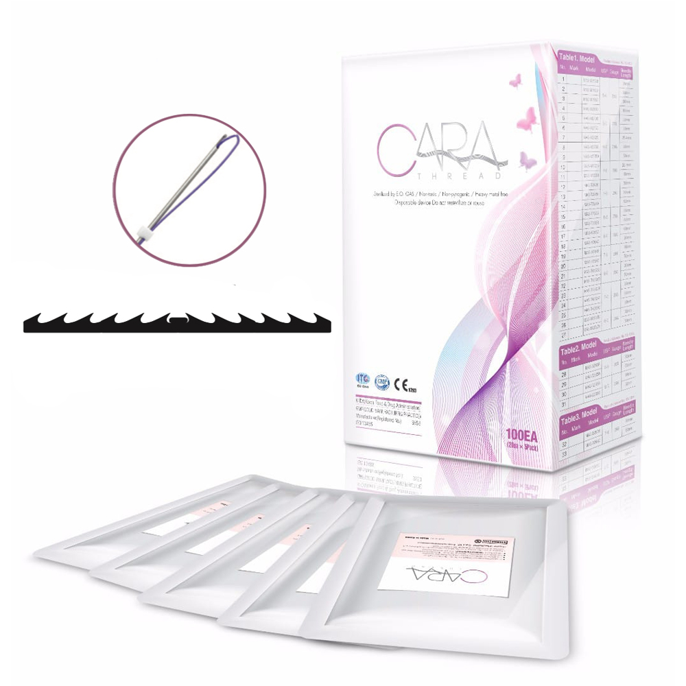купить мезонити коги cara м19в1014 19g*100, длина 140мм (1 уп./4 шт.) cog 3d (без фиксации)